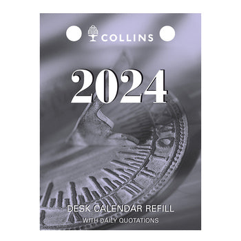 Desk Calendar Refill  2024 Collins 76X102Mm Top Punch